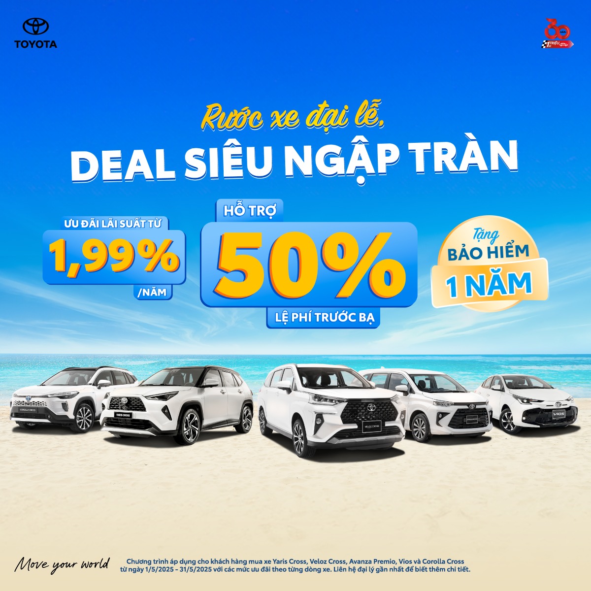 Khuyến mãi toyota tháng 5